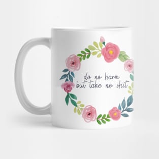 Do No Harm Large Flowers Mug